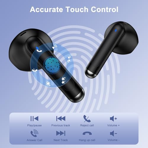 Samsung Galaxy A Series Waterproof Bluetooth Earbuds – 48-Hour Playtime with Noise Cancelling Mic & LED Charging Case for Ultimate Sound Quality, Perfect for Active Lifestyles and Everyday Use