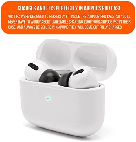 Upgrade Your Sound Experience with WC Tip Z Memory Foam Ear Tips for Air Pods Pro | Enhanced Comfort, Superior Noise Isolation, and Quick Foam Rebound | Perfect Navy Blue Fit for Charging Case | Ideal for Audiophiles and Active Users