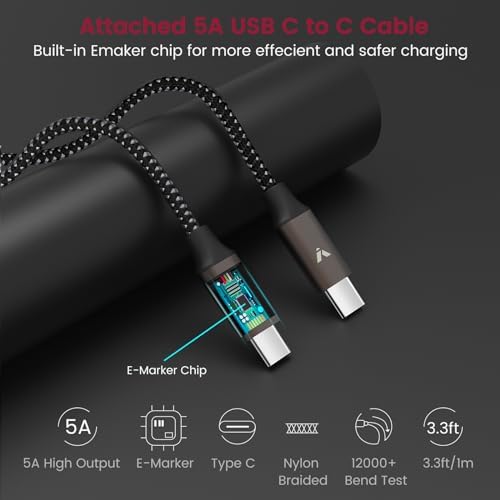 VELOGK 73 W Turbo USB-C Car Charger – Ultra-Fast Adaptive 55 W & 45 W PPS/PD & QC3.0 Adapter for Samsung Galaxy S25/S24/S23/S22+/S21/S20 & i Pad Pro – Compact Green Design with Advanced Safety Features for Rapid On-the-Go Charging