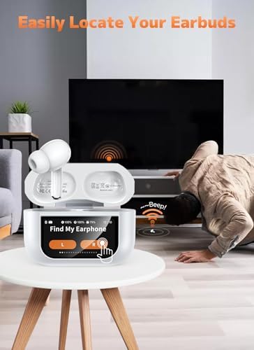 Advanced Bluetooth 5.4 Wireless Earbuds with Active Noise Cancelling (ANC) and Immersive Deep Bass – Uninterrupted 48-Hour Playtime for Ultimate Comfort and Connectivity, Ideal for Workouts, Travel, and Home Entertainment