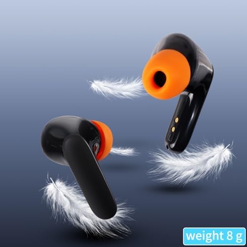 Experience Premium Audio with Bluetooth 5.3 Wireless Earbuds – Enhanced ENC Noise Cancelling for Crystal-Clear Calls, 22-Hour Playtime, Touch Control for Effortless Operation, Deep Bass Performance – Perfect for Active Lifestyles, Workouts, and Daily Commutes, Compatible with Android & i OS – Sleek Black Design for Professionals on the Go