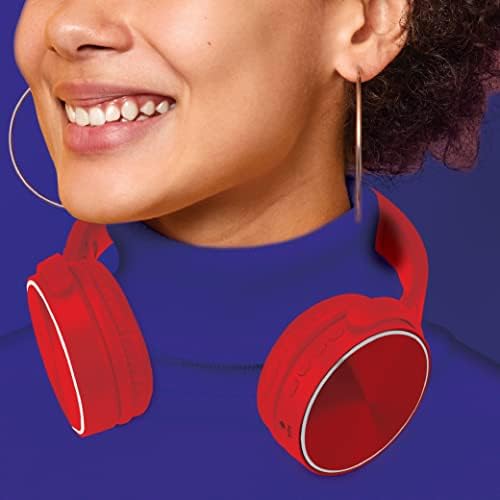 Coby Ultra-Portable High-Fidelity Bluetooth Over-Ear Headphones – Stylish Blue Design with 10-Hour Battery Life for Optimal Comfort and Wireless Freedom, Perfect for Music Lovers on the Go
