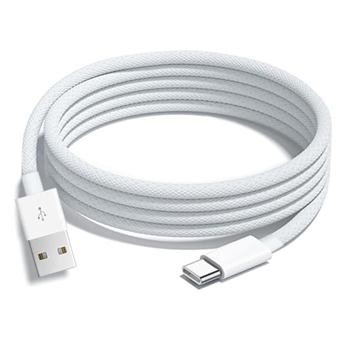 10FT iPhone 16E/15/16 Woven Cable for iPhone 16E(SE4), 15/16 Pro Max, 15/16 Plus Cable, USB C to USB C for AirPods 4, AirPods Pro (2nd Gen), TV Siri Remote, 4K Remote 3rd Gen, TV 4th Gen Charger Cable – Enhanced Compatibility and Speed