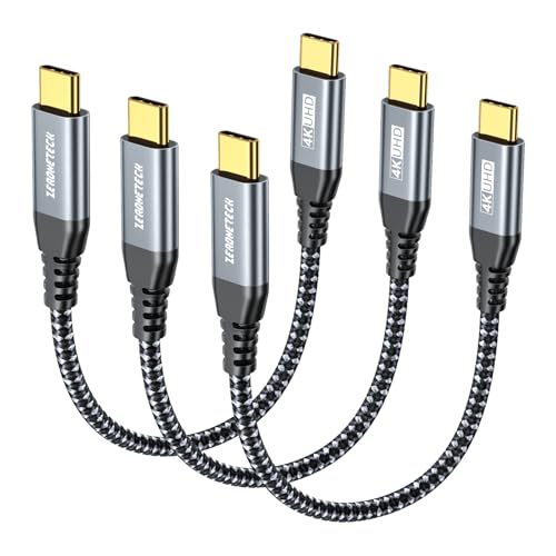 Long USB C Monitor Cable 10FT, 4K@60Hz Video Output 100W PD Charging, 20Gbps Data Transfer, Long USB C 3.2 Gen 2×2 Cable for MacBook, iPad, Dell, LG, ARZOPA, KYY for Portable Monitor – Enhanced Compatibility and Speed