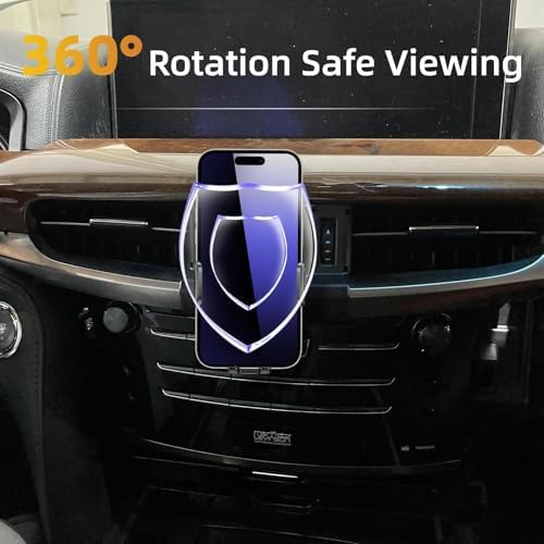 Premium 360° Adjustable Car Phone Mount for Lexus LX 570 (2016-2021) – Secure Cradle for 4-7 Inch Smartphones, Effortless Quick-Release Feature, Enhanced Stability for Safe Driving and Hands-Free Navigation – Essential Auto Accessory for Modern Drivers