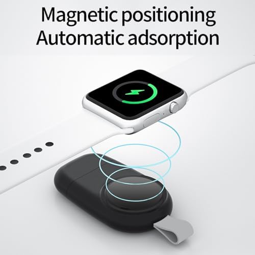 All-in-One 4-in-1 Wireless Charging Station with Adjustable Night Lamp – Magnetic Fast Charger for i Phone, Apple Watch Ultra & Air Pods – Compact Travel Solution for Enhanced Device Compatibility – Qi-Certified Charging Dock in Sleek White Finish