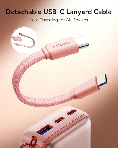INIU Ultra-Compact 10,000 m Ah Power Bank – 45 W PD Fast Charger with Detachable USB-C Cable – Ultimate Portable Solution for i Phone 16, Samsung S24 & Mac Book Air – Unmatched Safety with 3-Year Warranty – Redefining Mobile Charging Efficiency and Convenience