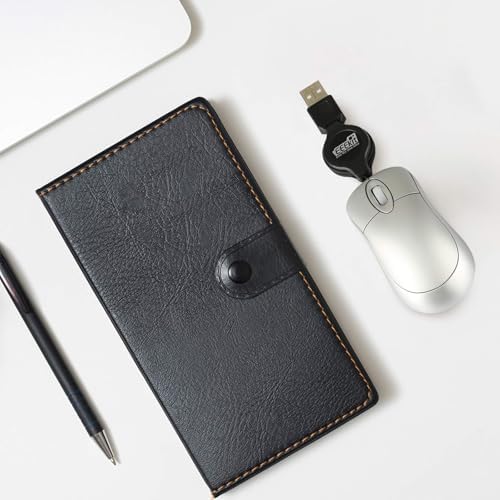 Compact Blue USB Optical Mouse Duo with Retractable Cable – Perfect Travel Accessory for Windows & Mac Users, High Precision & Ergonomic Comfort, Tangle-Free Design for On-the-Go Computing