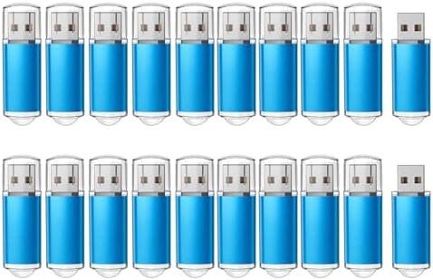 RAOYI 20 Pack 16 GB USB Flash Drive Set – Versatile USB 2.0 Memory Sticks for Effortless Data Storage and Sharing – Sleek Black Design for Home, Office, and Educational Use – Reliable and Portable Pen Drive Bundle