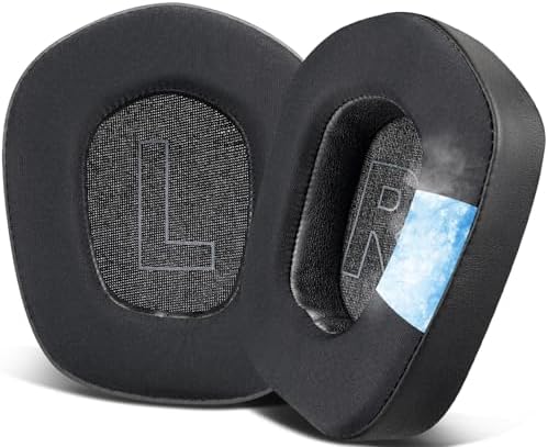 SOULWIT Cooling Gel Earpads for Logitech G733, G535, G335 – Advanced Comfort & Noise Isolation Cushions for Immersive Gaming – Durable Grey Replacement Ear Pads for Enhanced Audio Performance and Extended Playtime