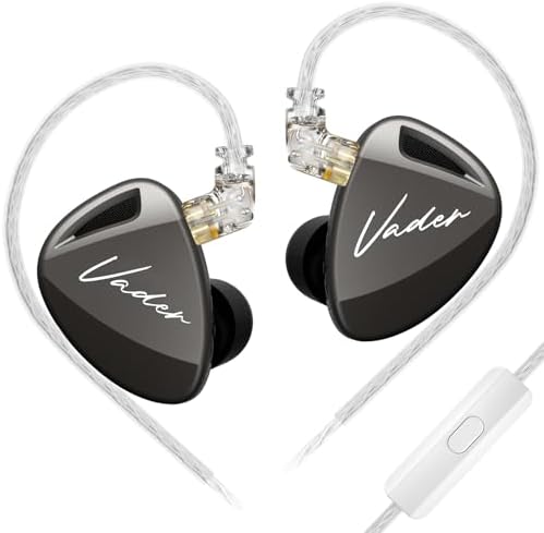 KZ Vader Triple Driver In-Ear Monitors: Ultimate Hi-Fi Wired Earbuds with Customizable Tuning for Tailored Sound Profiles, Lightweight Sports Headphones for Effortless Comfort and Superior Audio Fidelity
