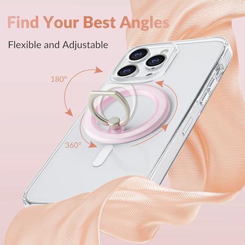 Revolutionary Magnetic Phone Ring Holder for i Phone 12-16 – Enhanced Grip and 360° Flexibility – Black Translucent – Perfect for Mag Safe Cases and Wireless Charging Compatibility – Effortless One-Handed Texting, Hands-Free Video Watching, and Selfie Capturing – Ultimate Stability with Powerful Magnets – Ideal for Everyday Use and On-the-Go Convenience – Transform Your Smartphone Experience with Enhanced Control and Style – Not Suitable for Non-Mag Safe Cases – Elevate Your Mobile Accessory Game Today!