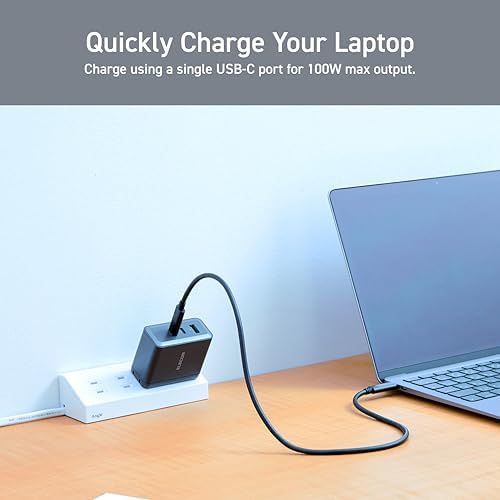 Ultra-Fast ELECOM 150 W USB-C Wall Charger Block – Compact Multi-Port Ga N II Adapter for Rapid Charging of Laptops, Tablets, i Phones & More – Enhanced Safety Features for All Devices – Perfect for On-the-Go Charging Solutions