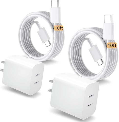 High-Speed USB C Charger for Apple i Pad Pro 12.9/11″ & i Phone 16 – Enhanced 10 ft USB C to C Cable, Fast Charging Block for i Pad 10 th Gen, Air 4 th/5 th, Mini 6 th/7 th – Ultimate Compatibility & Efficiency for On-the-Go Power Solutions