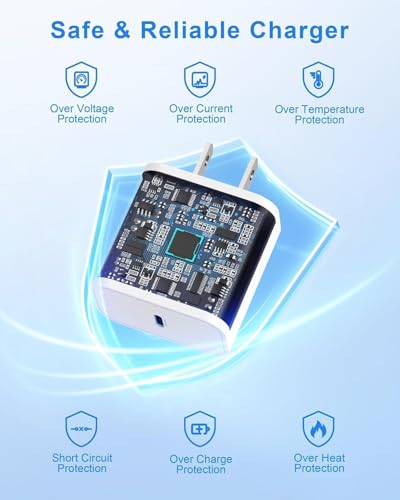 High-Performance 20 W USB-C to Lightning Charger Cable for Air Pods Pro & Max – Fast, Durable 5 FT Charging Solution for All Generations – Convenient Power for Home & Travel Use