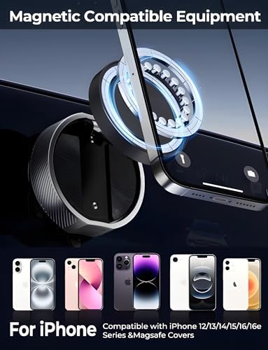 Ultimate 2025 Vacuum Magnetic Phone Holder – 360° Rotating Stand for One-Handed Convenience in Car, Bathroom & Gym – Superior Suction Power for All i Phone & Android Models – Designed for Modern Lifestyles and Enhanced Usability