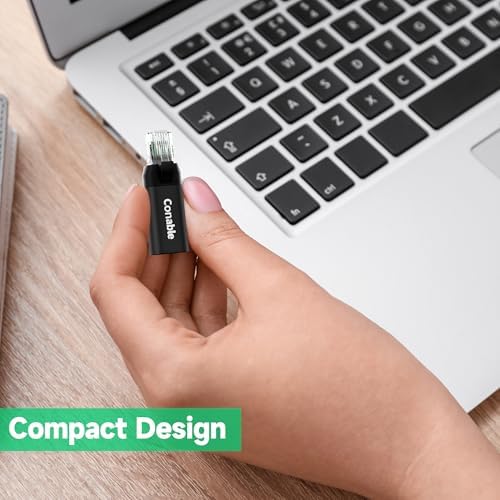 2-in-1 USB 3.1 C Cable 6 FT with Ethernet Adapter, Powerful 4-in-1 Cable, Supports 1Gbps Internet Transmission, 4K@60Hz Video Output, 100W Fast Charging and 10Gbps Data Transfer, Essential for Travel – Enhanced Compatibility and Speed