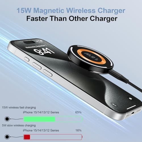 Elevate Your Charging Game with the 20 W Wireless Charger Pad – Fast Charging Station for Android Devices, Magnetic Design for Moto G Power 2025 & Samsung Galaxy S Series, Sleek and Compact for Home or Office Use, Ultimate Compatibility and Efficiency