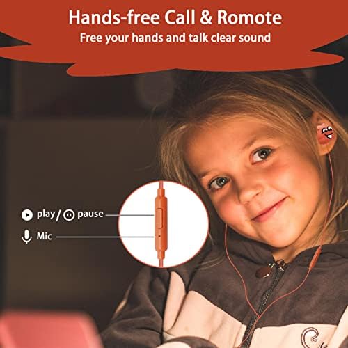 Vibrant Blue Monster Kids Earbuds with Mic – Fun Wired In-Ear Headphones for School & Play – Ultimate Back to School Gift for Boys and Girls, Superior Sound Quality, Lightweight Comfort, Includes Durable Storage Case for Easy Transport