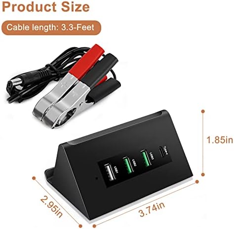 High-Efficiency 68 W USB Step Down Power Converter: Multi-Port 12 V to 5 V Charger for i Phone, Android, Samsung & Tablets – Ultimate Compatibility & Rapid Charging Solution for Home and Travel Use