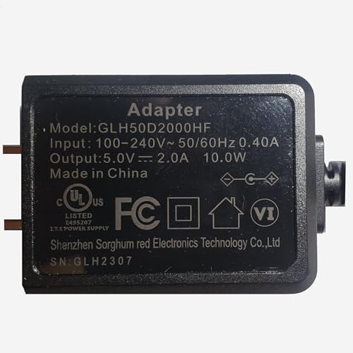 Extra-Long 5 V AC/DC Power Adapter Set by Golion – Versatile Dual-Pack for Rapid Charging and Universal Device Compatibility, Ideal for Home and Office Setup, Clutter Reduction, and Enhanced Performance