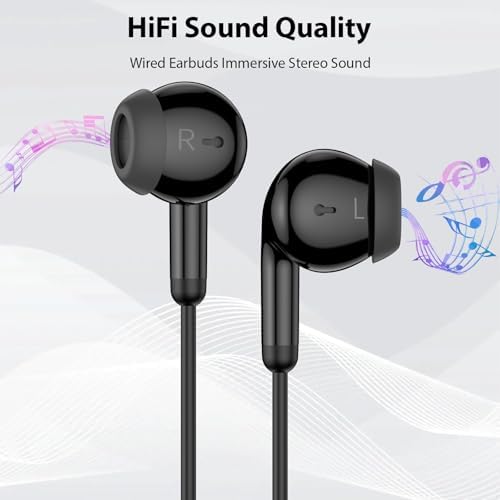 Premium USB C Earbuds for i Phone & i Pad – Superior Hi-Fi Stereo Headphones with Advanced Noise Isolation, Integrated Microphone, and Effortless Volume Control – Ideal for Audiophiles and Creative Professionals – Lightweight Ergonomic Design for Ultimate Comfort and Seamless Device Compatibility