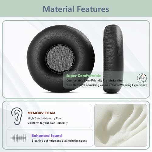 Ultimate Comfort Replacement Earpads for Sudio Regent II Wireless Headphones – High-Quality Protein Leather & Adaptive Memory Foam for Enhanced Sound Isolation and Immersive Audio Experience – Simple Tool-Free Installation & Exceptional Durability