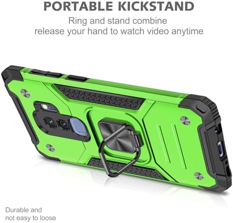 Rugged Military-Grade Shockproof Case for Samsung Galaxy S9 Plus – Red Armor with Built-in Kickstand and Magnetic Car Mount for Ultimate Protection and Style – Perfect for Active Lifestyles