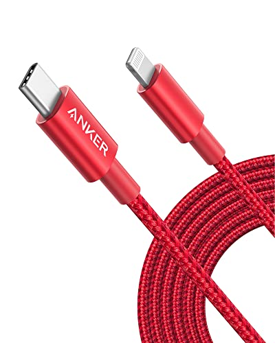 Anker Premium Nylon Braided USB C to Lightning Cable – 6 FT Durable MFi Certified Charger for i Phone 14 and More – Fast Charging & High-Speed Data Transfer Cable for Ultimate Connectivity