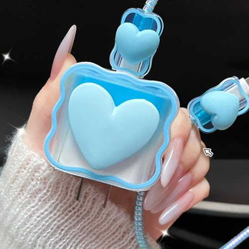 Vibrant Purple Heart-Shaped USB Charger Protector for i Phone – Stylish Silicone Data Cable Guard with Rapid Charging Capability, Ideal for Trendy Tech Enthusiasts and Mobile Users