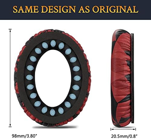 Ultimate Comfort Earpads for Bose QC35 & QC35 II – Luxurious Leather Design with Superior Noise Isolation Foam and Enhanced Thickness for Optimal Listening – Stylish Grey Replacement Cushions to Revitalize Your Headphones