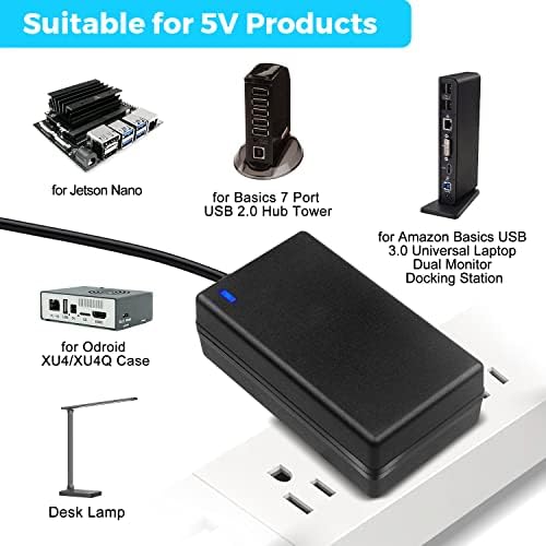 High-Performance 5 V 10 A Power Supply Adapter – 50 W AC to DC Converter for WS2812 B & WS2813 LED Strips – Reliable LED Driver with Global Compatibility, Enhanced Safety Features, and Efficient Power Delivery