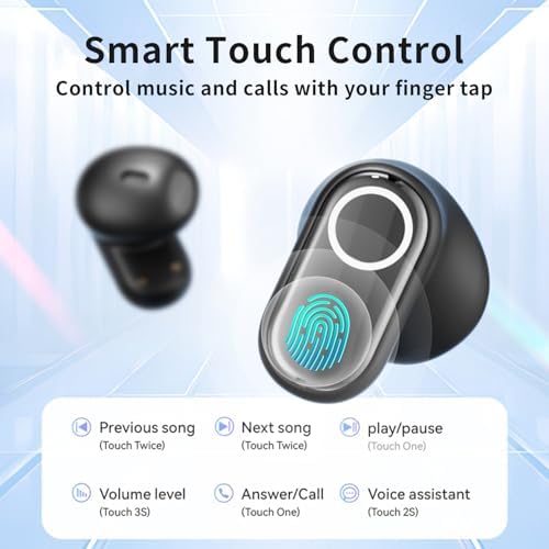 Elevate Your Audio Experience with Space Capsule Wireless Earbuds – Advanced Bluetooth 5.4 Connectivity, Immersive Hi-Fi Stereo Sound with Deep Bass, Exceptional 40-Hour Playtime, Ultra-Lightweight Comfort for All-Day Use, Robust Waterproof Design for Active Lifestyles, Smart LED Battery Status Indicator for Seamless Monitoring (Sleek Black)