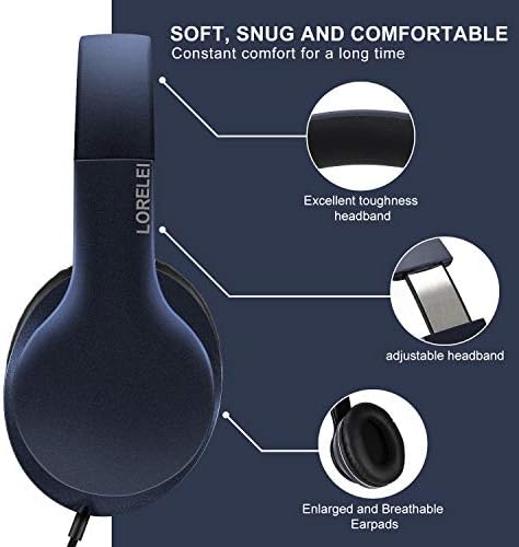 Discover the LORELEI X6 Over-Ear Headphones – Your Ultimate Companion for Unmatched Audio Bliss and Comfort in Sleek Space Black. Experience immersive sound with deep stereo bass that elevates your favorite music, podcasts, and gaming to new heights. Designed for both portability and style, these foldable headphones are lightweight and perfect for on-the-go lifestyles, featuring a tangle-free 1.45 m wired cable that ensures hassle-free listening. Enjoy the built-in microphone for seamless hands-free calls, making them ideal for multitasking. The cushioned ear pads provide all-day comfort, allowing you to lose yourself in your audio world without distraction. Compatible with smartphones, tablets, and MP3 players, the LORELEI X6 is crafted for durability and performance. Transform every moment into a rich sound experience with premium quality sound that’s built to last. Upgrade your audio journey today with the LORELEI X6 Over-Ear Headphones!