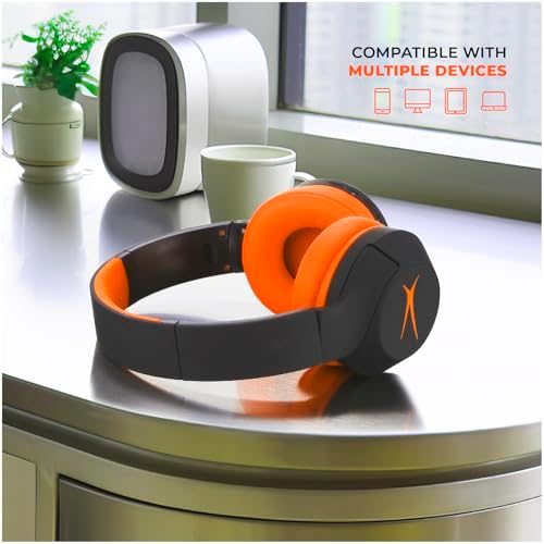 Altec Lansing Kid-Safe Wireless Headphones – Active Noise Cancellation for Children Aged 7+, 85 d B Volume Limiting, 15-Hour Battery Life, Ergonomic Foldable Design for Ultimate Comfort and Safety in Music, Movies, and Gaming