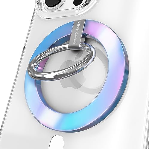 Transform Your i Phone 16, 15, 14, 13, 12 with VELVET CAVIAR’s Amethyst Purple Leopard Mag Safe-Compatible Grip – Stylish Magnetic Ring Holder & Adjustable Stand for Effortless Hands-Free Viewing, Secure Texting, and Enhanced Usability – Elevate Your Mobile Experience with Durable, Lightweight, and Customizable Accessory