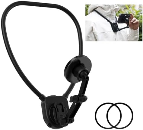 Magnetic Neck Phone Holder for Magsafe i Phone 16/15/14/13/12 Pro Models – Hands-Free Vlogging and POV Recording Mount with Adjustable Cradle for Ultimate Comfort and Convenience
