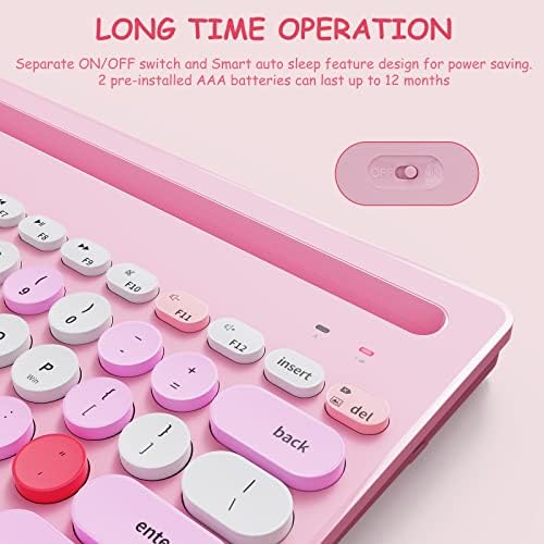 Elevate Your Typing Game with the HUO JI Wireless Multi-Device Keyboard – Effortlessly Connect to i Pad, PC, Tablet, and More! Dual-Mode Bluetooth & 2.4 G Functionality for Seamless Switching, Ergonomic Design, and Stylish Green Finish – Perfect for i OS, Android, and Windows Users!