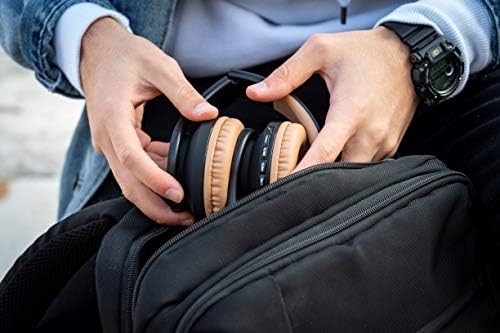 Experience the Ultimate in Comfort and Sound with Power Locus Stylish Purple & White Wireless Over-Ear Headphones – Hi-Fi Stereo Quality, Foldable Design for Travel, 12-Hour Battery Life, and Built-In Microphone for Hands-Free Calls – Perfectly Compatible with i Phone, Samsung, and LG Devices