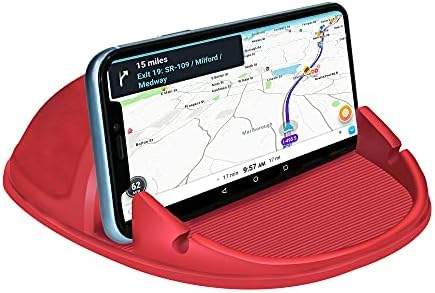 Loncaster Universal Dashboard Car Phone Holder Mount – 2 Pack Ultra-Stable Silicone Cradle for Hands-Free Use, Compatible with i Phone & Most Smartphones, Effortless Installation, 360-Degree Viewing Angles, Essential Car Accessory for Safe Navigation and Calls