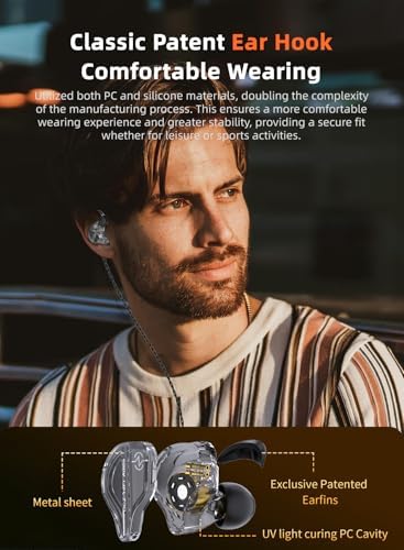 Unleash Your Sound Potential with CCZ Coffee Bean Wired Earbuds – Premium In-Ear Monitors for Musicians and Fitness Enthusiasts, Featuring Hi-Fi Bass and Patented Comfort Eartips – Perfect for Stage Performances, Workouts, and Everyday Listening – Lightweight, Durable Design for Unmatched Audio Quality in Any Setting