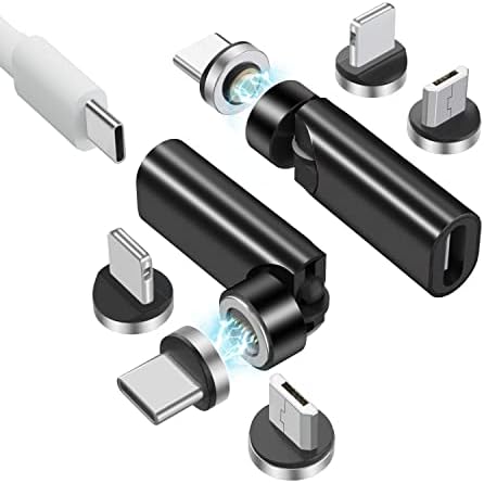 Revolutionize Your Charging with 540° Rotate Magnetic Charging Cables – 6.6 ft, 3-Pack, Universal Compatibility for USB Type C & Micro USB Devices, Fast Charging & 480 Mbps Data Transfer for Effortless Connectivity