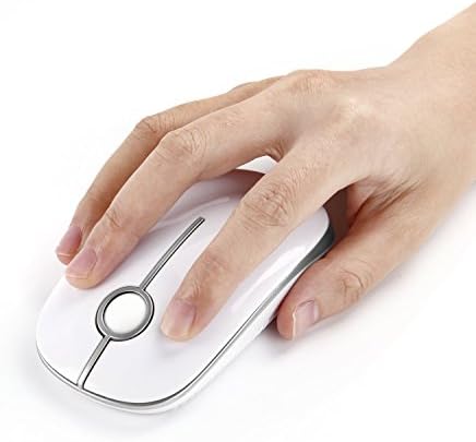 Sleek Vssoplor Wireless Mouse – Ultra-Slim Silent Optical Companion for Laptops & PCs | 2.4 GHz Nano Receiver, Perfect for Quiet Workspaces & Travel | Enhanced Compatibility for Windows, Mac & Linux