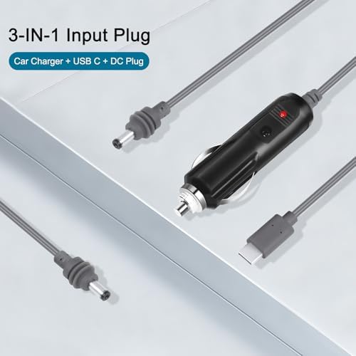 Ultimate 3-in-1 DC Charging Cable for Starlink Mini – 18 FT Extra Long Power Cord with Barrel Plug, USB-C & DC Connectivity – Superior Durability, Enhanced Charging Speed & Outdoor Compatibility for All Your Devices
