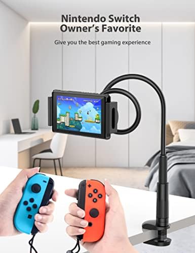 Transform Your Tablet Experience with the Ultimate Gooseneck Adjustable Stand Holder – Ideal for i Pad, Samsung Tab, Kindle & More (4.7″-12.9″) – Hands-Free Comfort for Bed, Couch, and Office Use with Flexible Arm Design