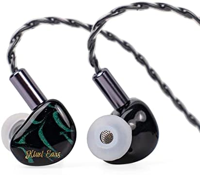 Linsoul Kiwi Ears Cadenza IEMs – Premium 10 mm Beryllium Dynamic Driver Earbuds with 3 D Printed Comfort, Detachable 0.78 2 Pin Cable, and Striking Green Design – Exceptional Sound Precision for Audiophiles and Musicians Seeking Unparalleled Listening Experiences