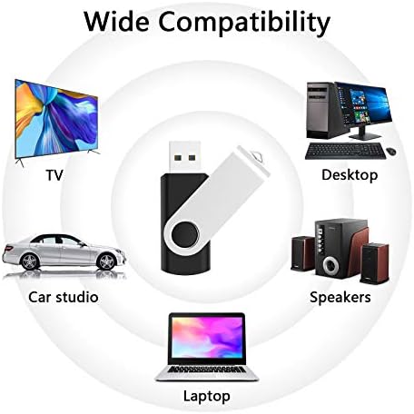 KOOTION 10 Pack USB 3.0 32 GB Flash Drive – Ultimate High-Speed Portable Memory Stick for Effortless File Storage and Transfer, Sleek Black Design for Professionals and Students