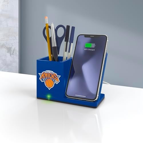 SOAR Smart Wireless Charger & Stylish Desktop Organizer – Fast 10 W Charging for Qi-Enabled Devices, Clutter-Free Workspace Solution with Built-in Storage and Safety Features
