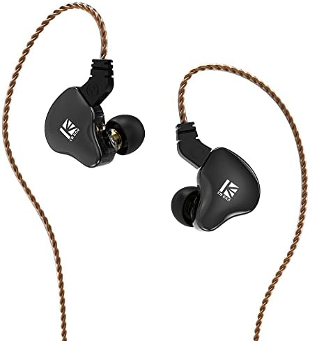 Experience Unmatched Audio Clarity with KBEAR KS2 Hybrid In-Ear Monitor Headphones – 1 BA & 1 DD Drivers for Superior Sound Quality, Noise-Cancelling Technology, and Detachable Cable Design – Perfect for Gaming, Running, and Audiophile Listening in Sleek Black Finish