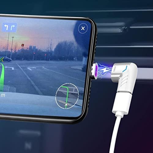 Box Wave Magnetic Charging Adapter for LG V60 Thin Q 5 G – 90-Degree Angle Power Delivery Connector in Metallic Silver – Effortless Attachment, Enhanced Durability, and Fast Charging Solution